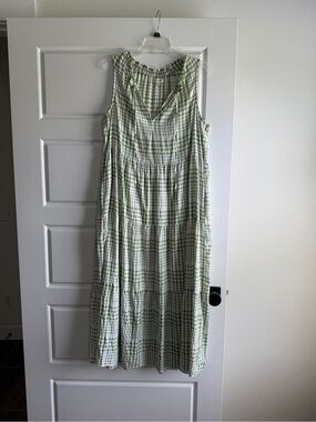 Max Studio Plaid Maxi Dress